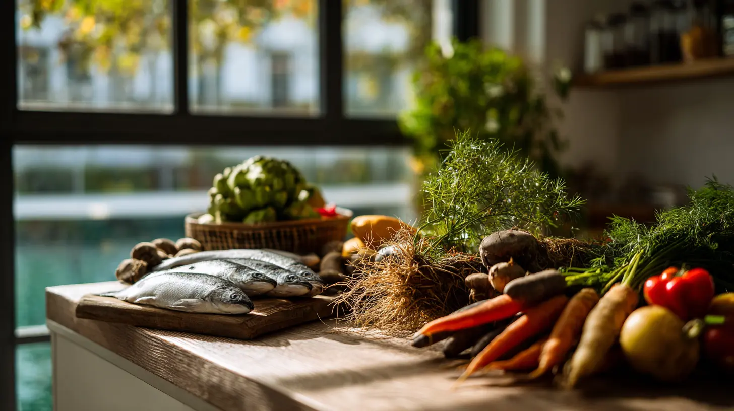 Fisch Gemuese Gesunde Ernaehrung